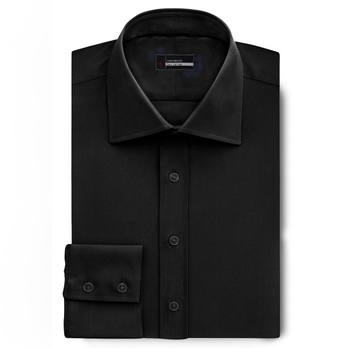 Mens black dress shirts