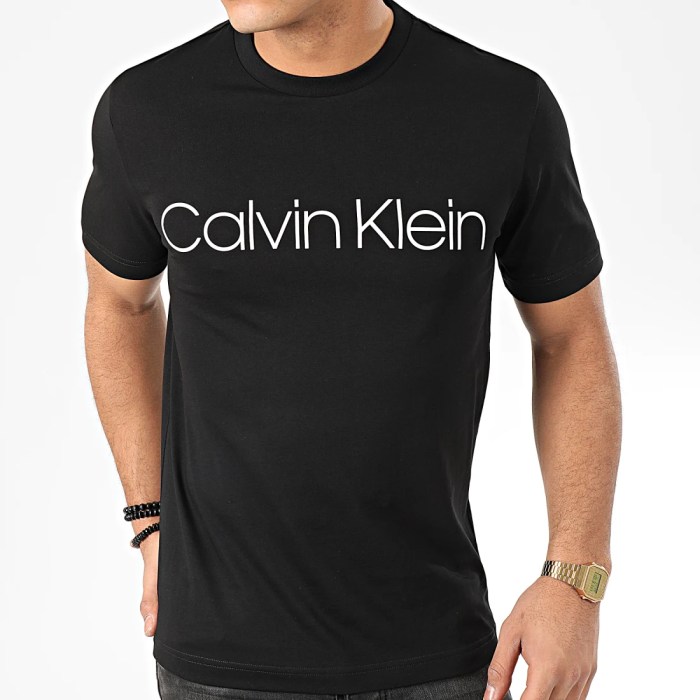 Calvin klein men's black dress shirt