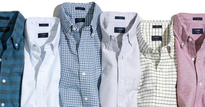 J crew factory mens dress shirts