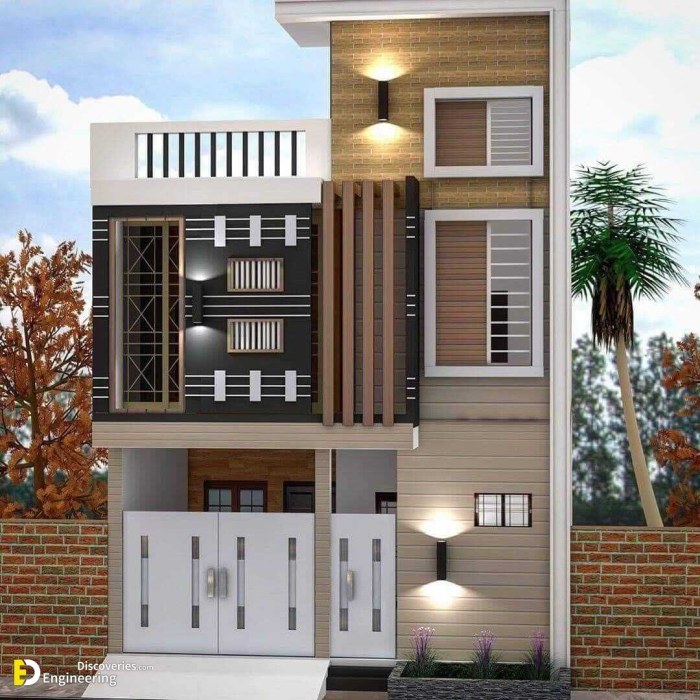 Desain tampak rumah depan