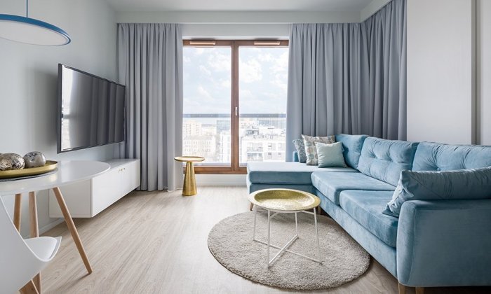 Wohnzimmer gardinen mit balkontür modern