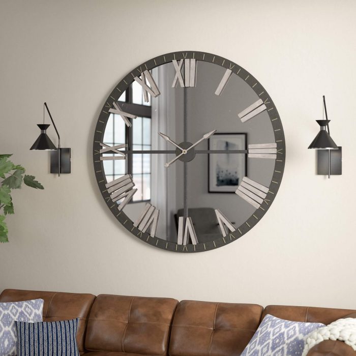 Room living wall clocks modern decorative silent acrylic hanging