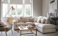 Wohnzimmer grau beige